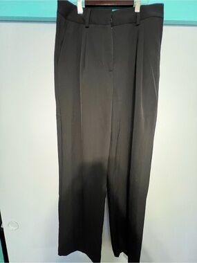 Jason Wu Black Wide Leg Dress Pants Size Medium Career Office Trousers